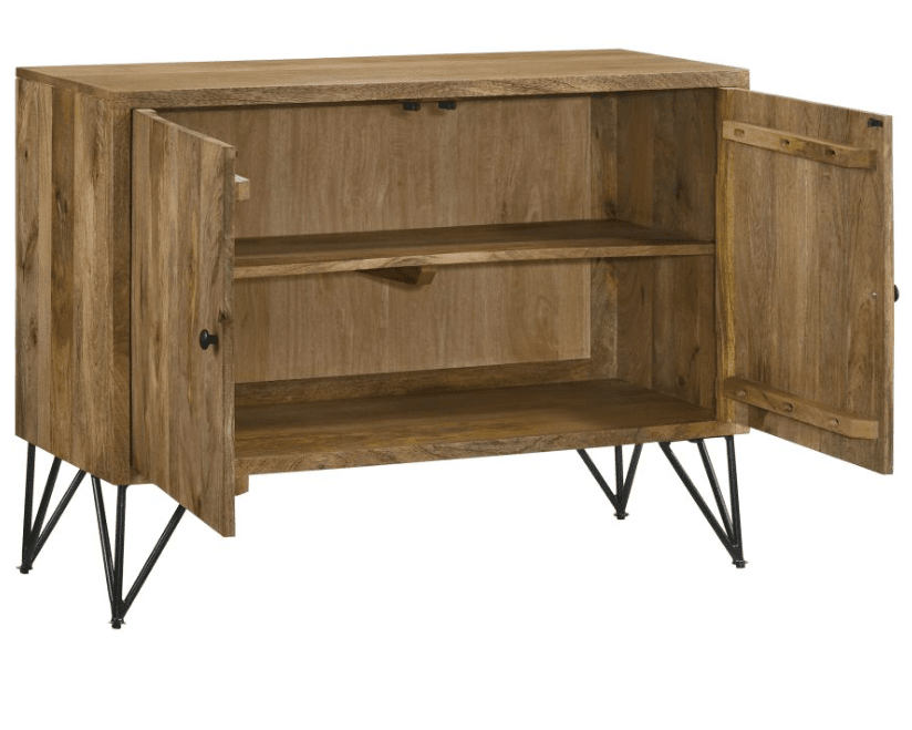 Macon 2-door Accent Cabinet Sheesham Grey