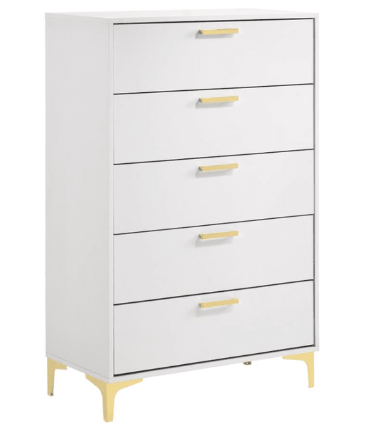 Kendall 5-drawer Chest White