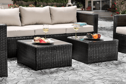 Olina 5 Piece Wicker Patio Conversation Set