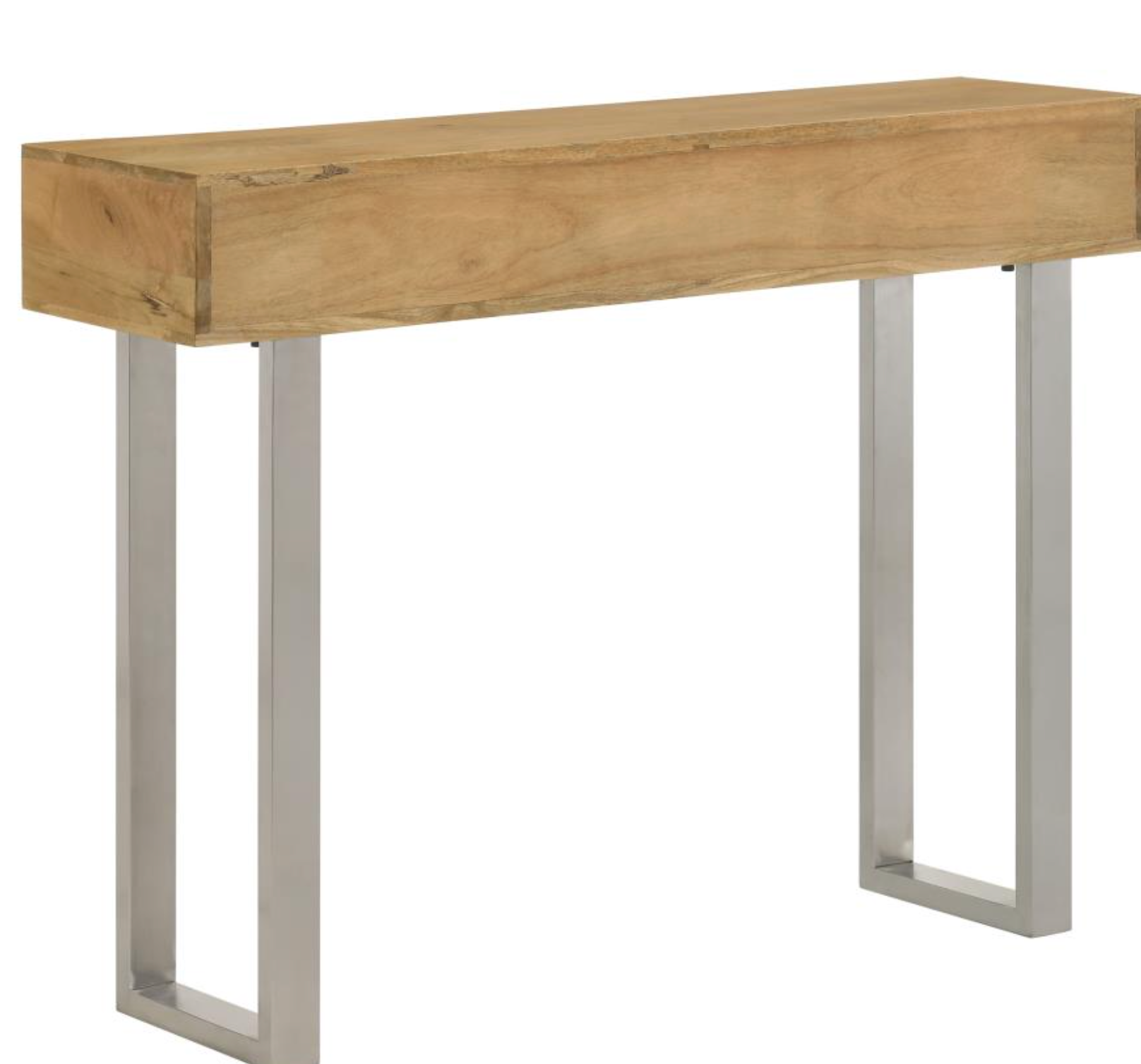 Draco Console Table With Hand Carved Drawers Natural