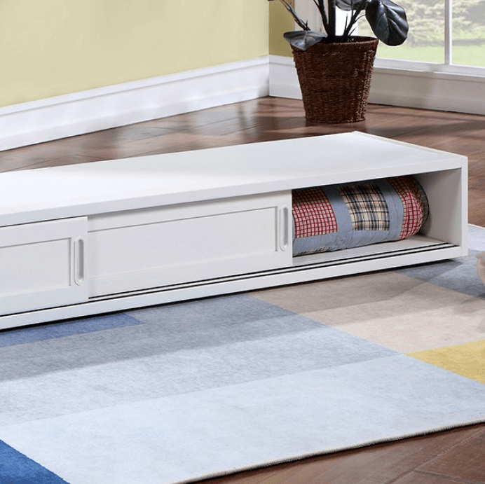 Marilla Full Size Bookcase Bed - White