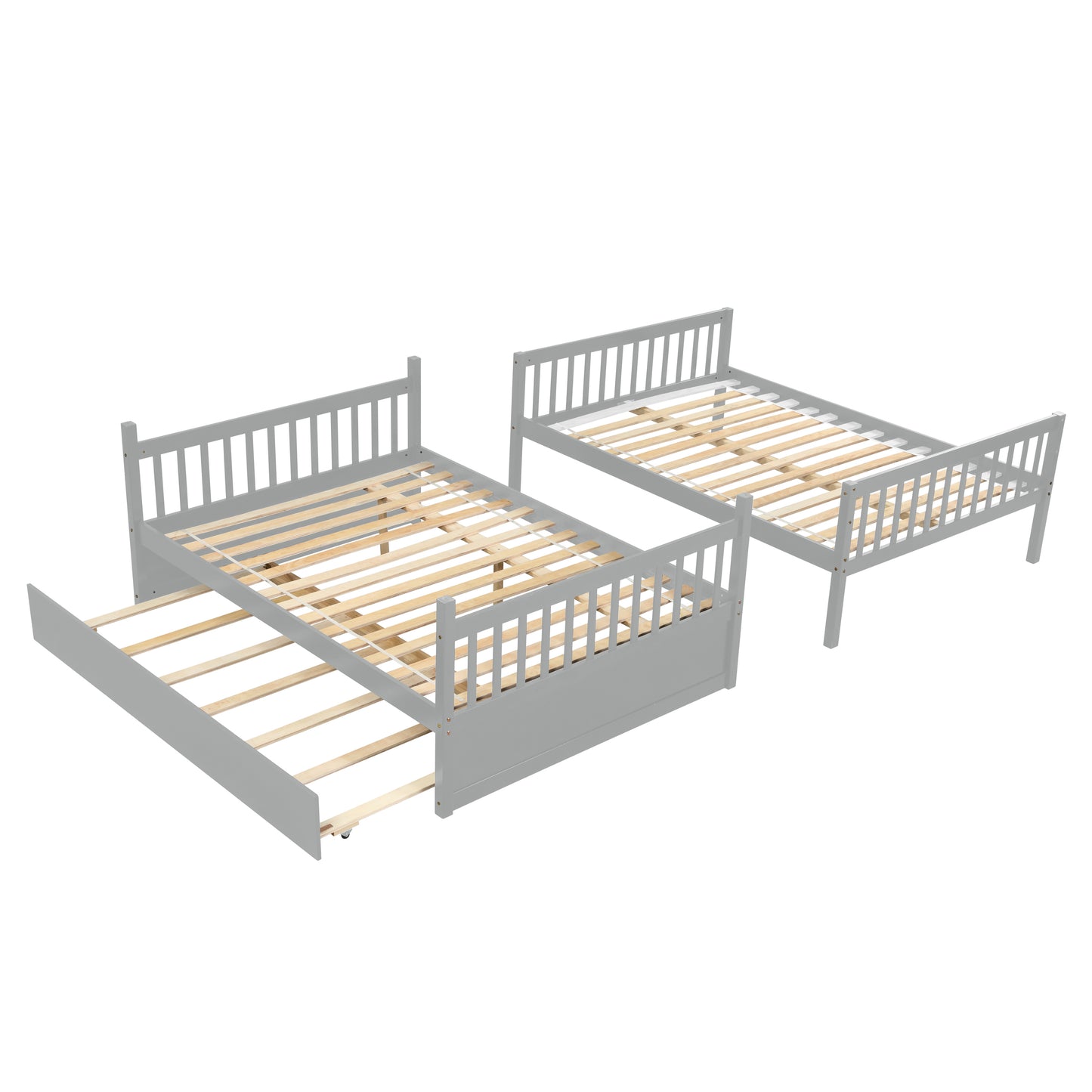 Inspirit Full over Full Convertible Bunk Bed - Gray