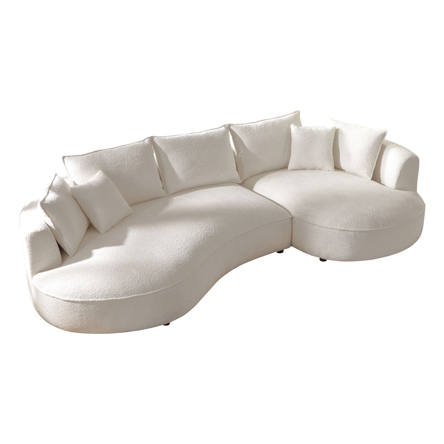 Curved Sectional with Ingenious Shape Beige(same Sku:w876s00301) - detail view 3
