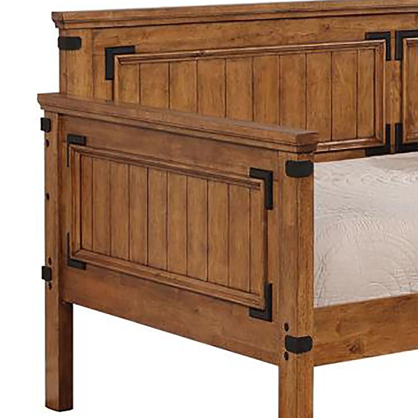 Brandon Wooden Rustic Honey Twin Daybed