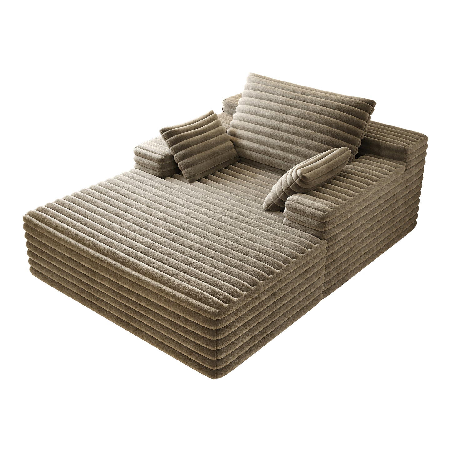 Chaise Lounge Chair Indoor - Camel - detail view 8