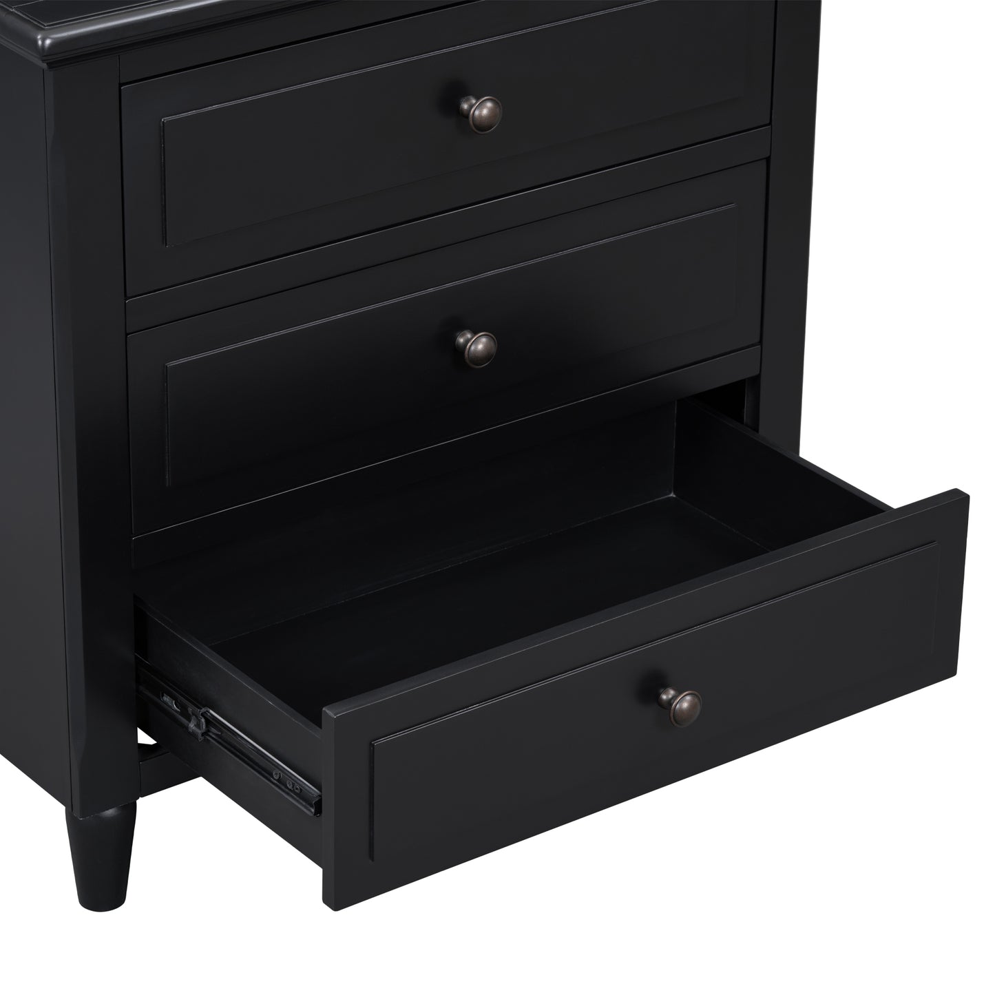 Black Glider Nesting Tables with Black Legs - detail view 5