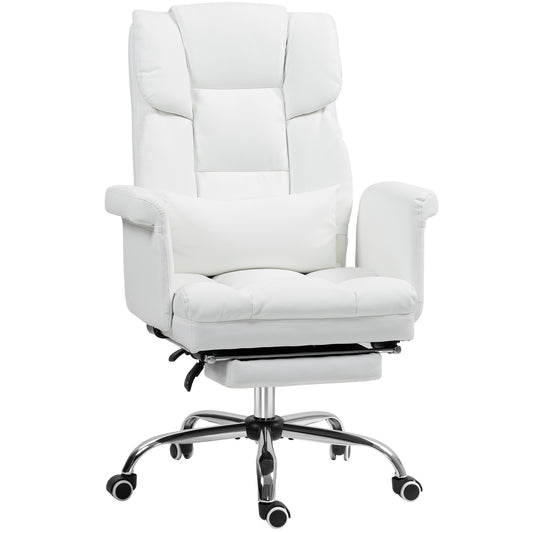 Amara PU Leather Executive Office Chair, White