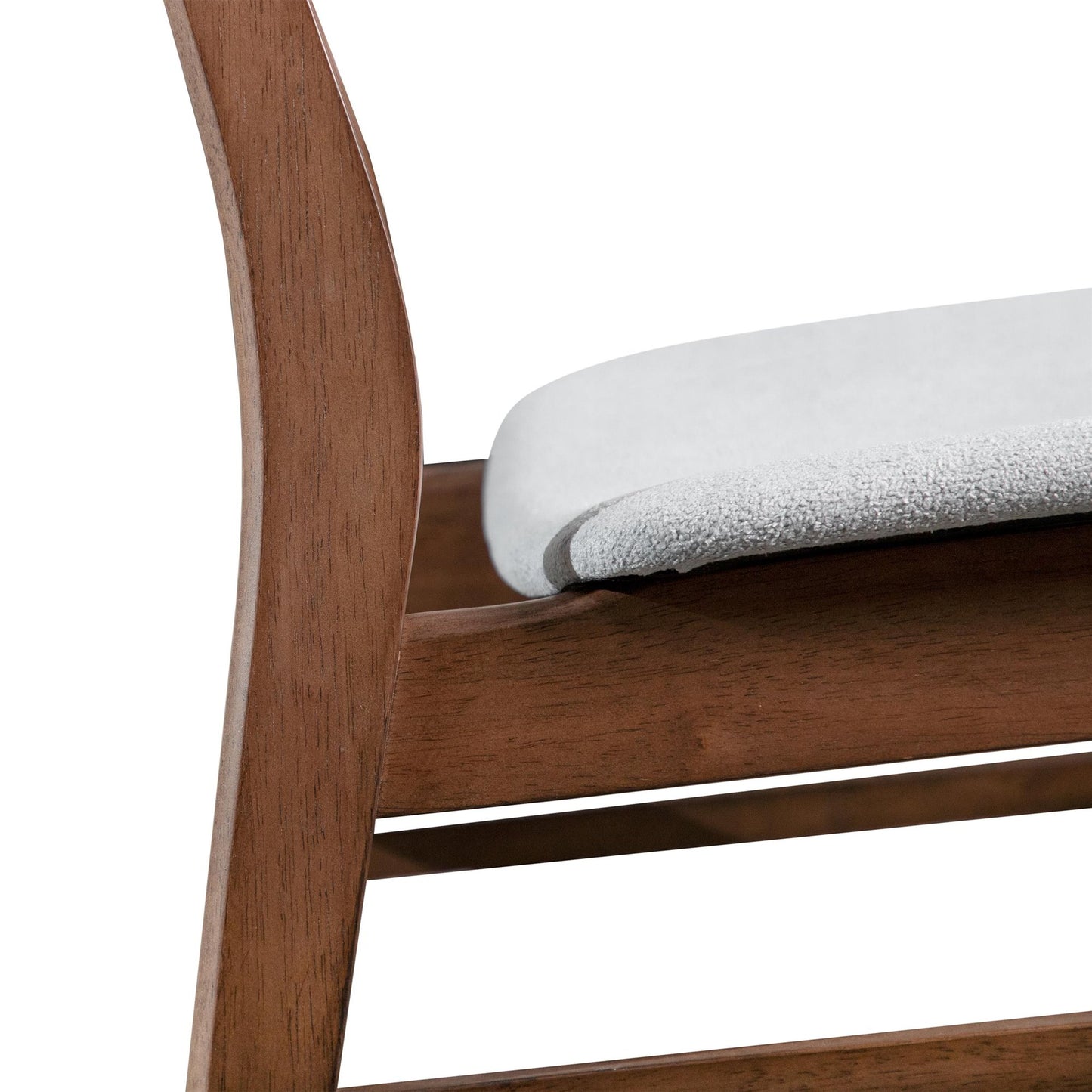 Skien 5PC Mid-Century Modern Dining Set in Walnut