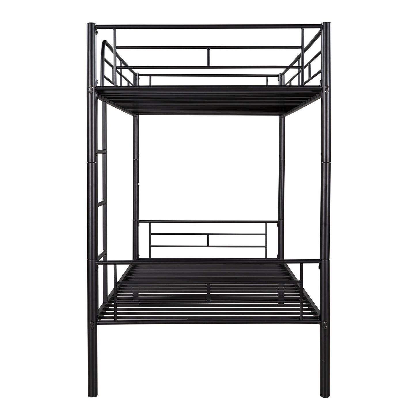 Henley Twin Over Twin Metal Bunk Bed, Black