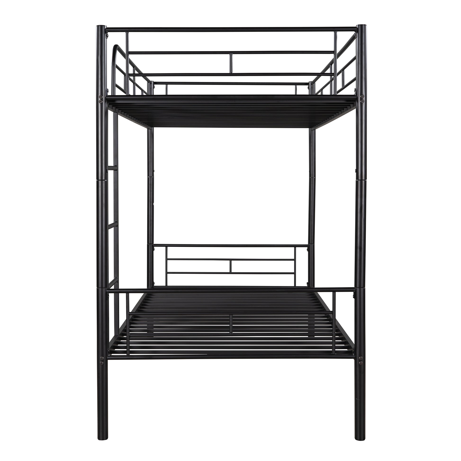 Henley Twin Over Twin Metal Bunk Bed, Black