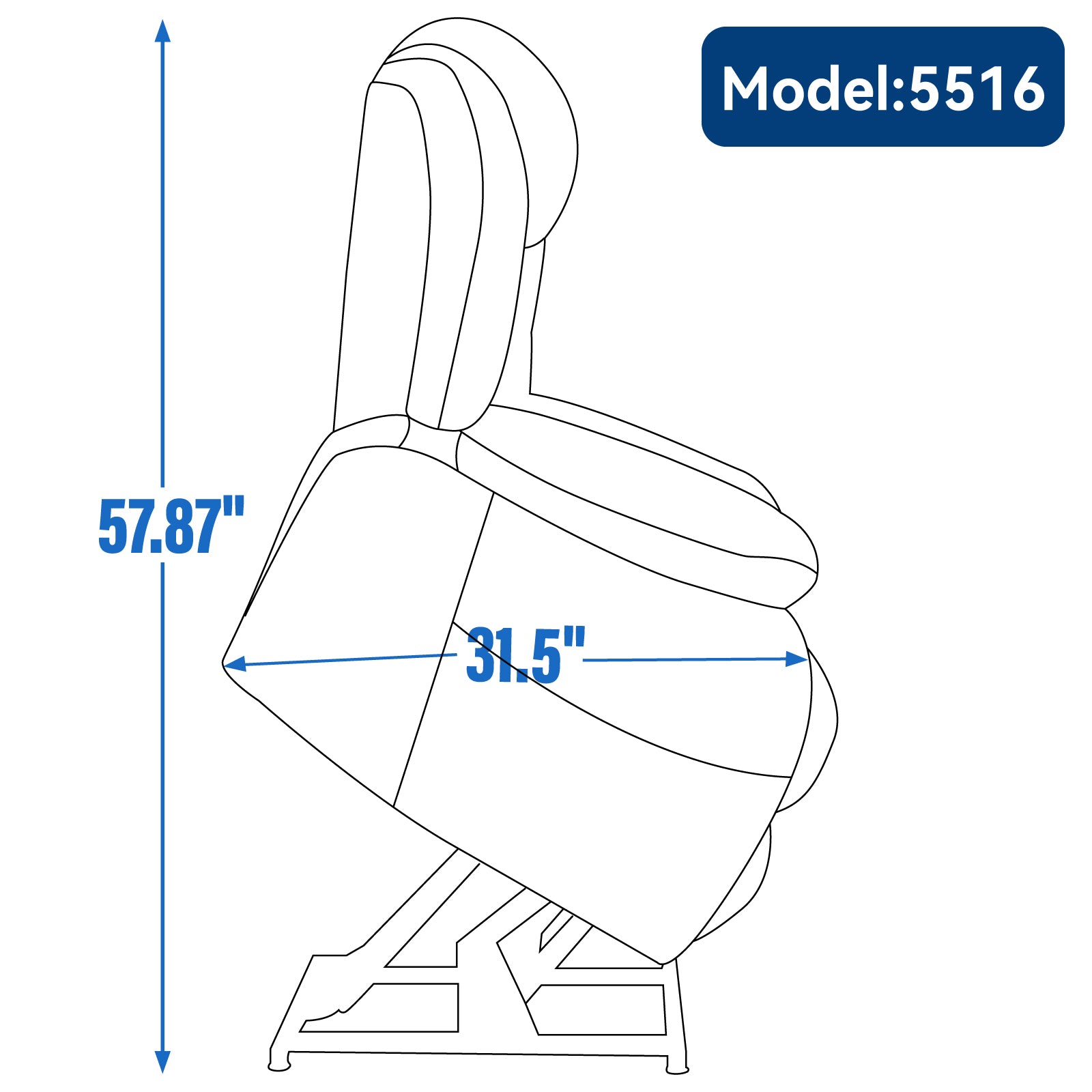 Dual Motor Infinite Position Up to 350 LBS Electric Medium Size Brown Power Lift Recliner Chair with 8-Point Vibration Massage and Lumbar - detail view 8