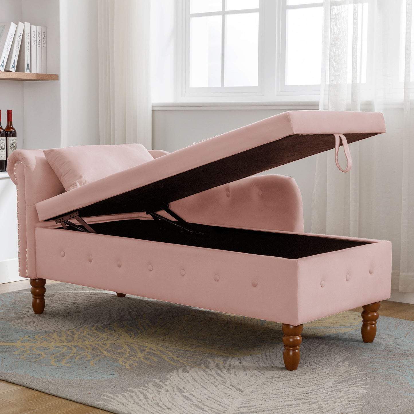 Pink Chaise Lounge Indoor - detail view 6