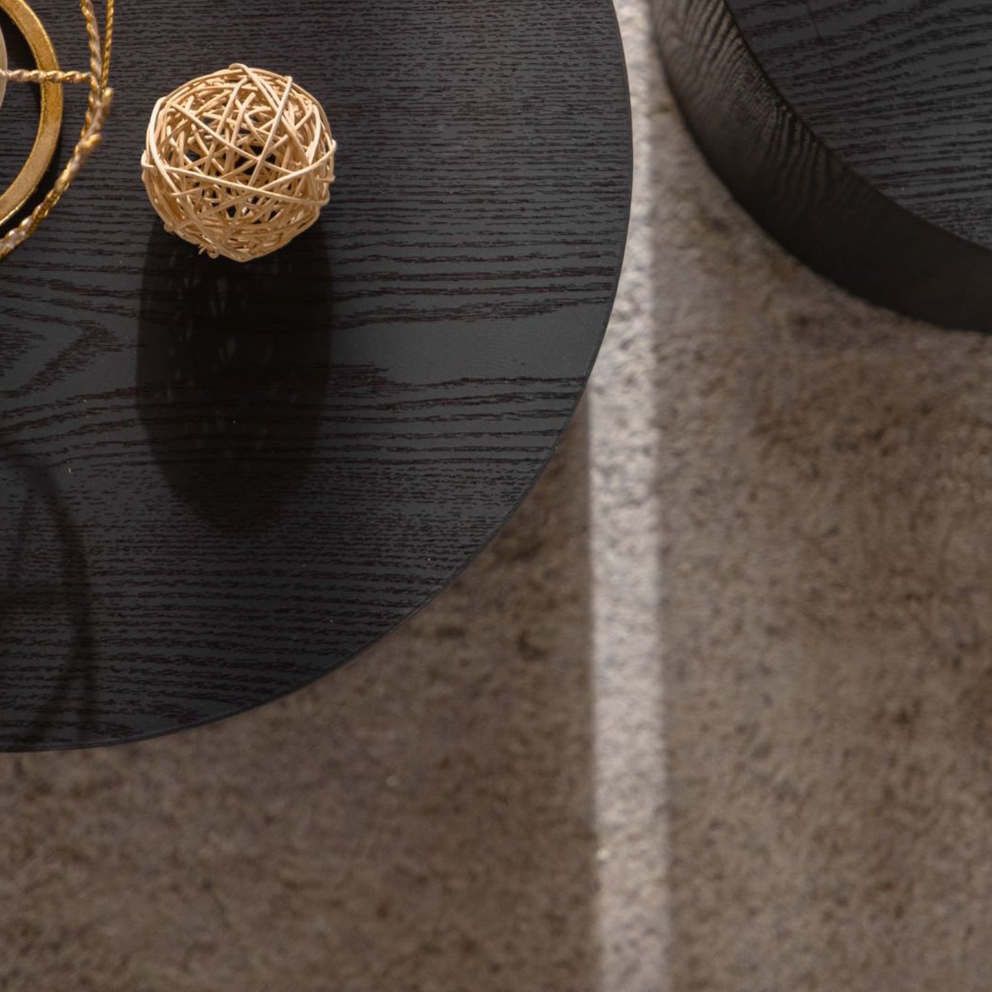 Black Nesting Tables with Black Legs - detail view 5