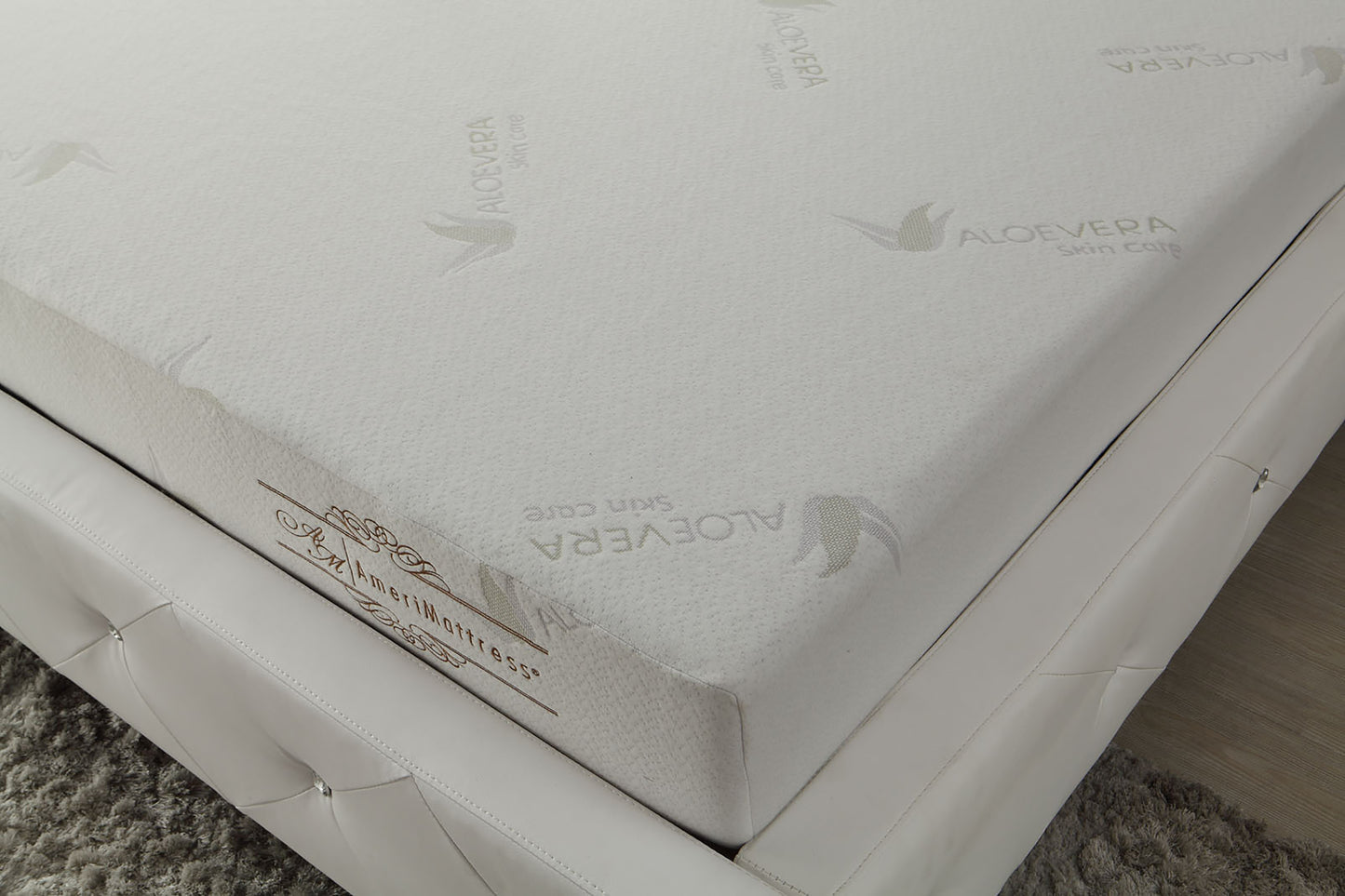 Love-Infused Memory Foam Twin Mattress: 3-Layer Extra Firm Support - White - detail view 3