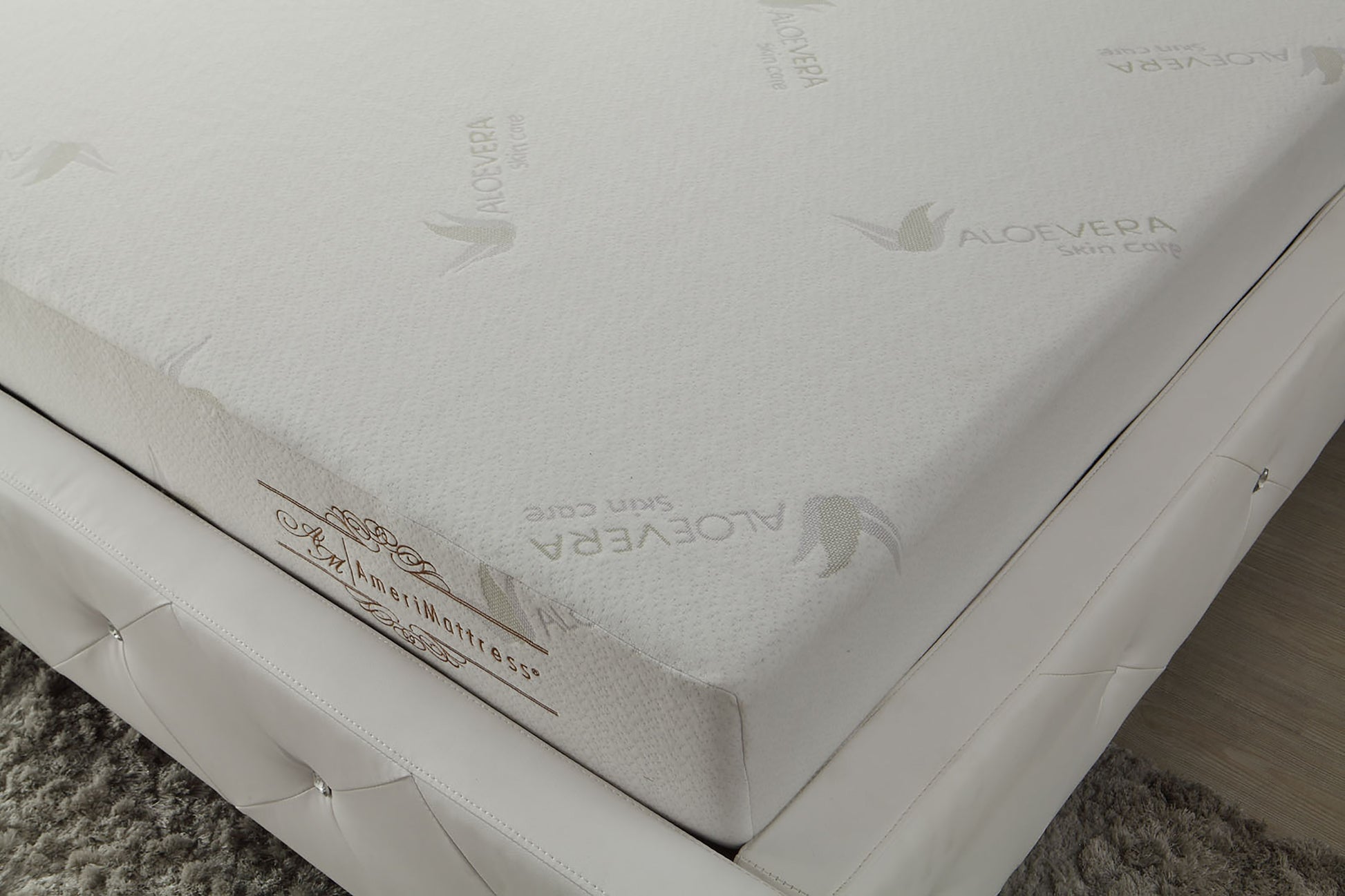 Love-Infused Memory Foam Twin Mattress: 3-Layer Extra Firm Support - White - detail view 3