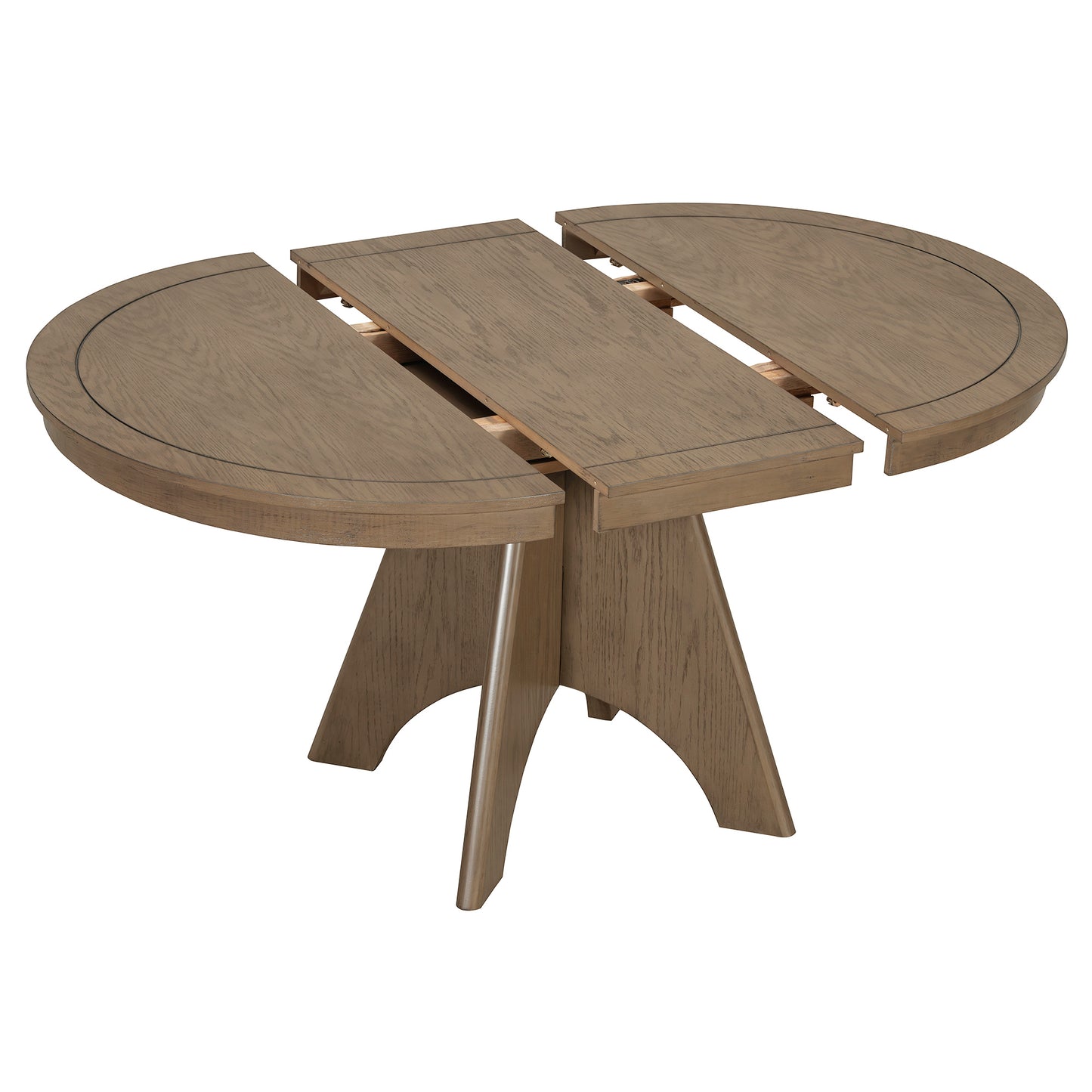 TREXM Vintage Extendable Dining Table for 4-6 - Espresso - detail view 7