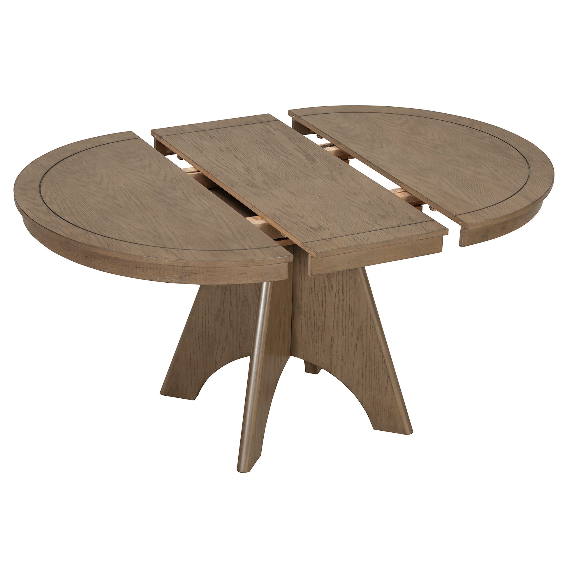 TREXM Vintage Extendable Dining Table for 4-6 - Espresso - detail view 7
