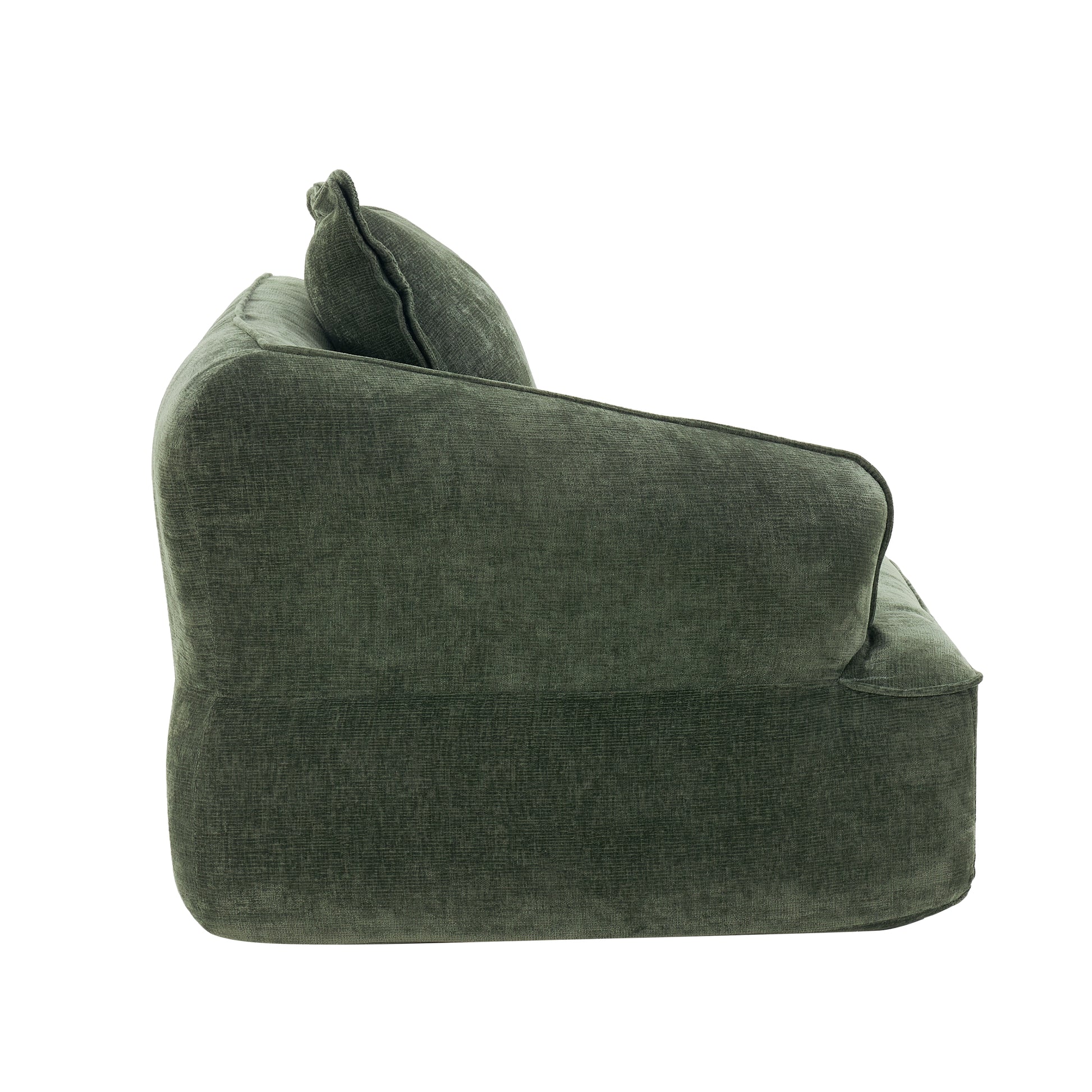 122' Modern L-Shaped Sectional Sofa with High-Density Fully Compressed Sponge and Chaise Lounge, 2-Piece Set, Fully Assembled Right Hand Facing, Deep Seating - detail view 7
