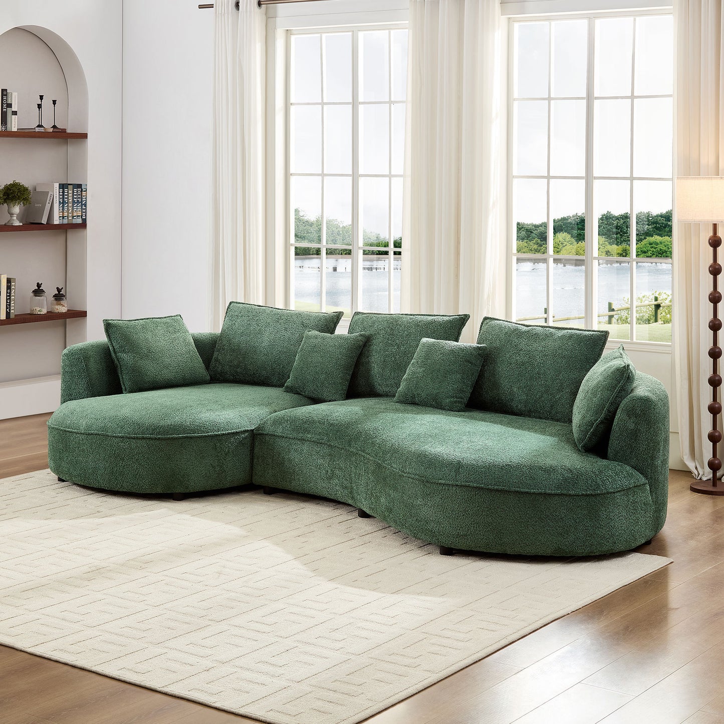 Oversized Sectional Sectional - Green - detail view 3