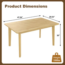 Rustic Farmhouse Diningtable - Solid Wood Frame, Minimalist Retro Dining Table for Dining Room - detail view 3