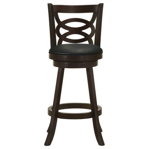 Calecita Wood Swivel Bar Chair Cappuccino (Set of 2)