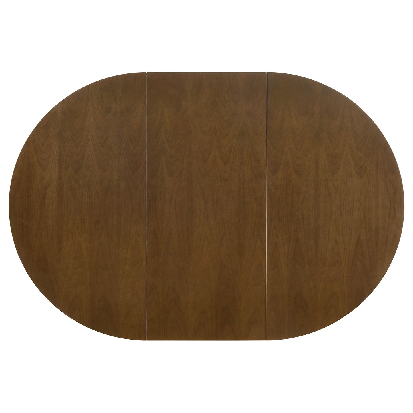Jedda Mid-Century Extendable Oval Dining Table – Dark Walnut - Finally Home Furnishings LLC