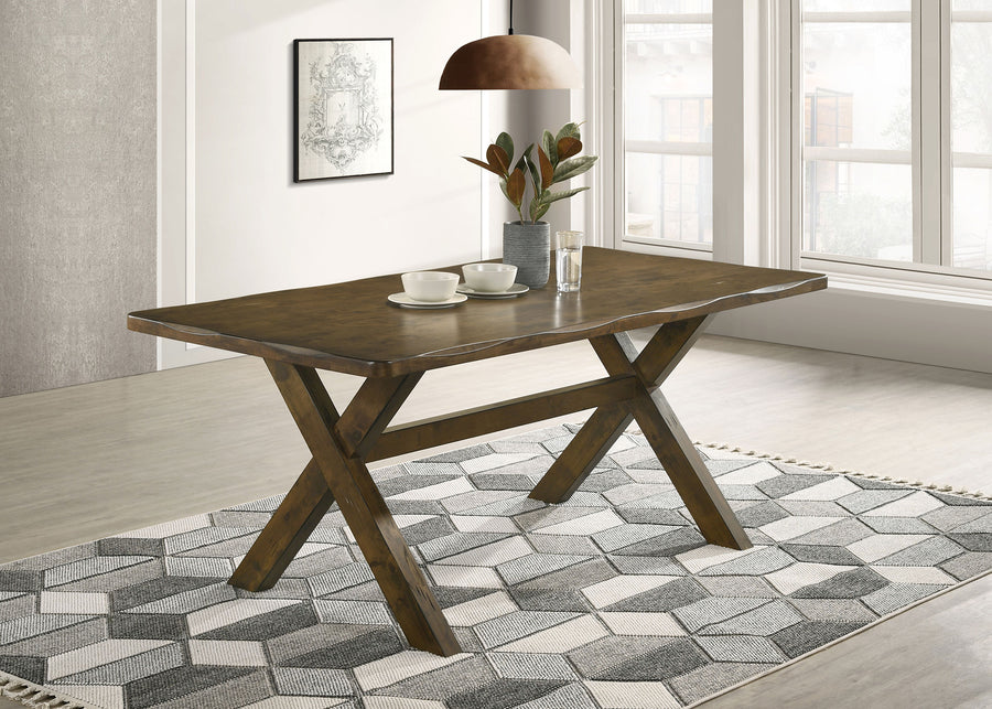 Alston 71" Solid Wood Dining Table, Knotty Nutmeg