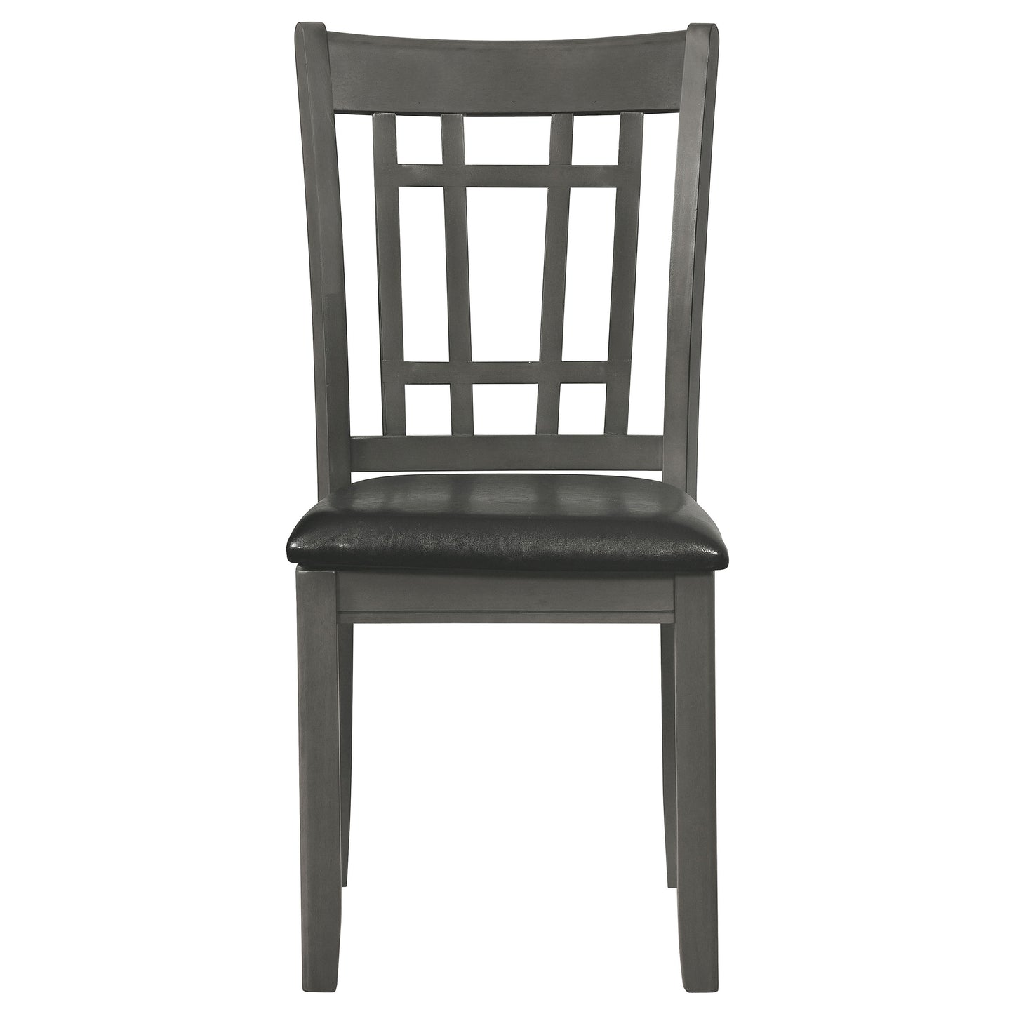 Lavon Wood Dining Side Chair Black and Medium Grey (Set of 2)