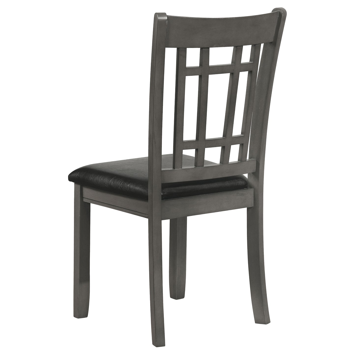 Lavon Wood Dining Side Chair Black and Medium Grey (Set of 2)