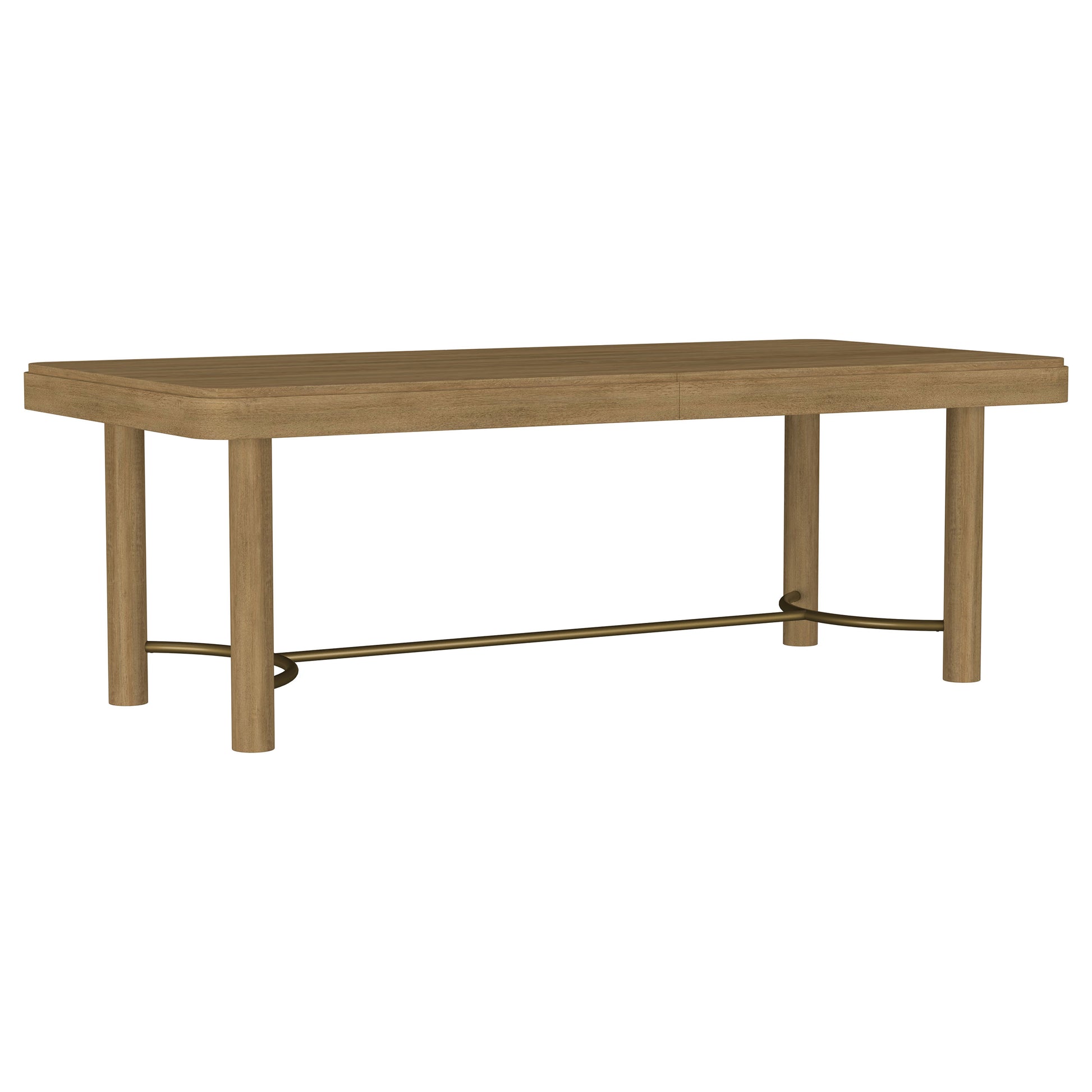 Arini 104" Solid Wood Dining Table with Extension Leaf in Sand Wash