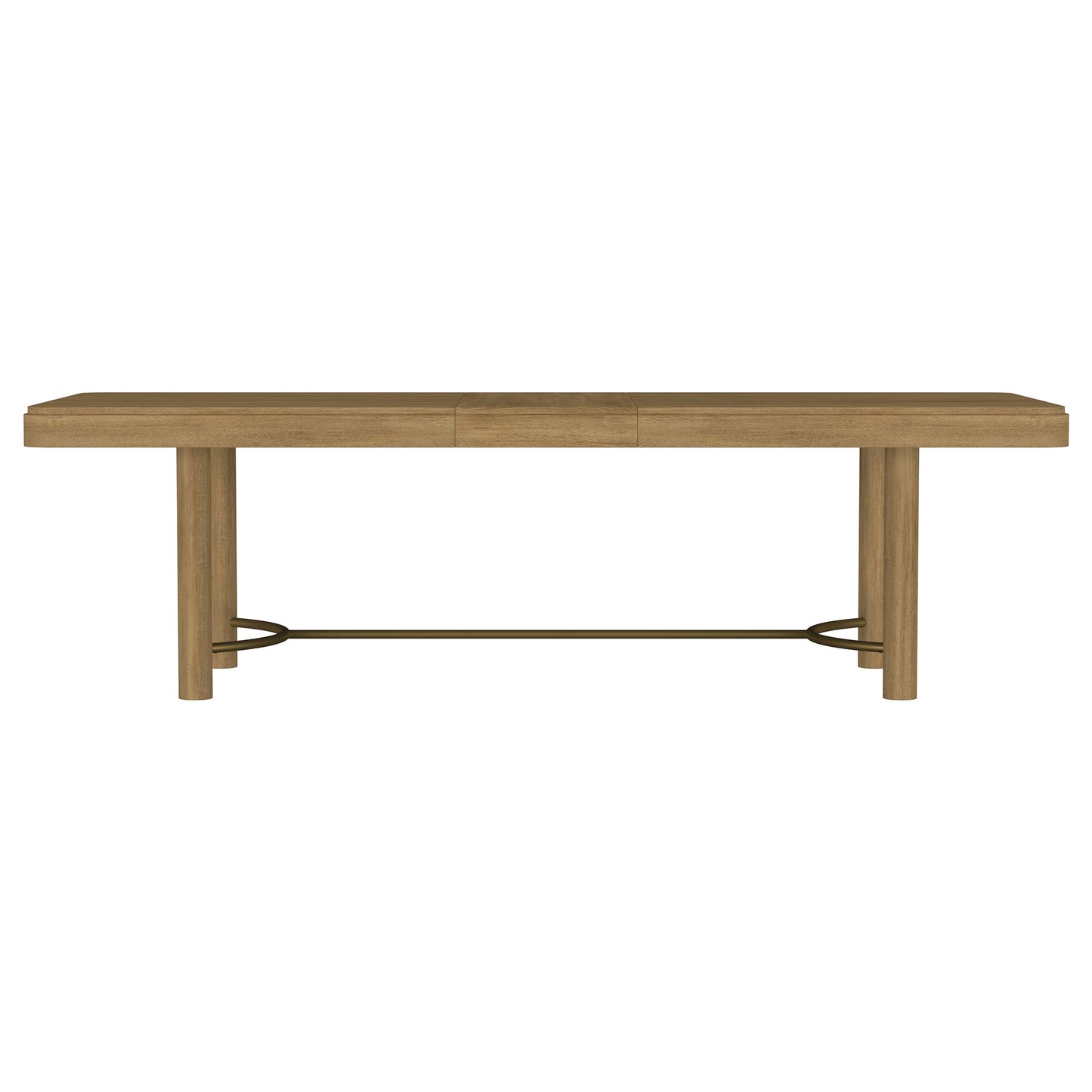 Arini 104" Solid Wood Dining Table with Extension Leaf in Sand Wash