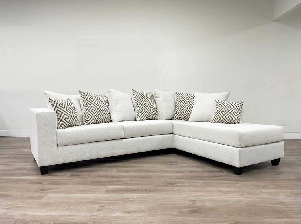 Venus Reversible Chaise Sectional Sofa – Chenille Upholstery