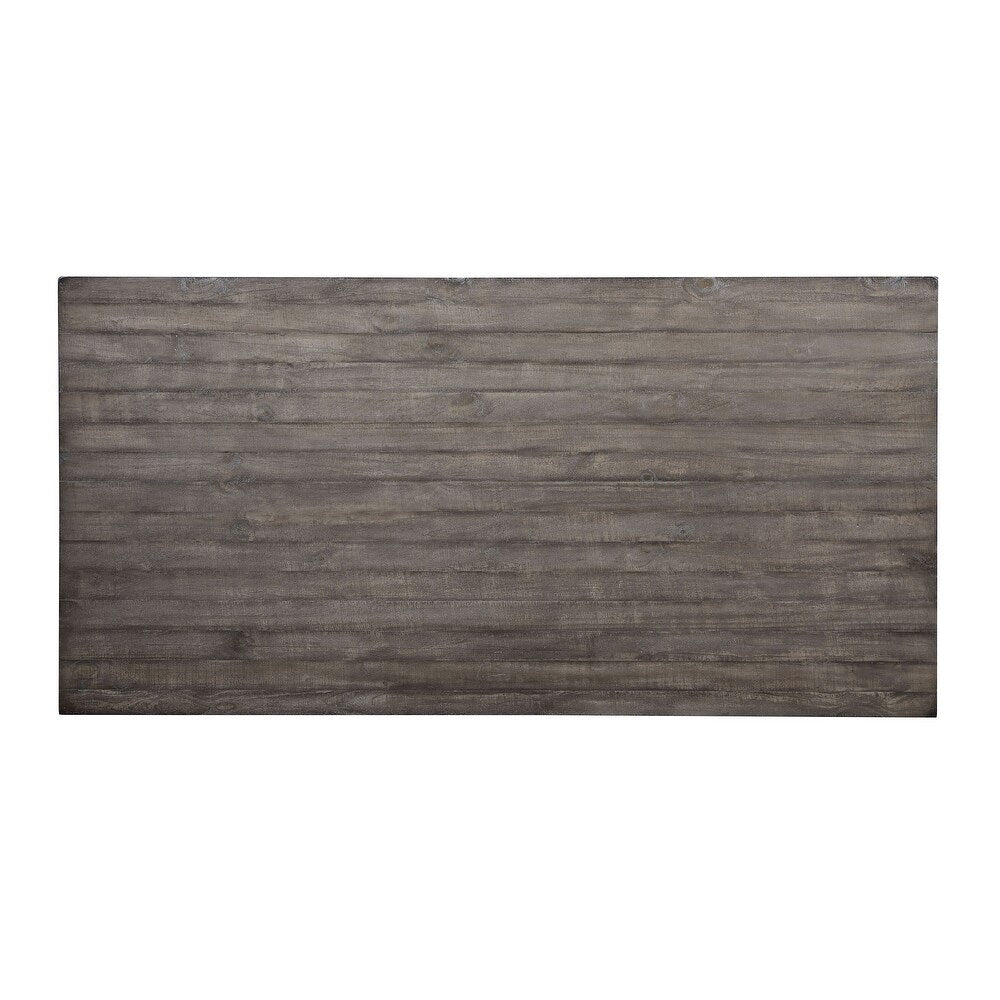 Calabria Rustic Farmhouse Counter Height Dining Set - Antique White & Gray