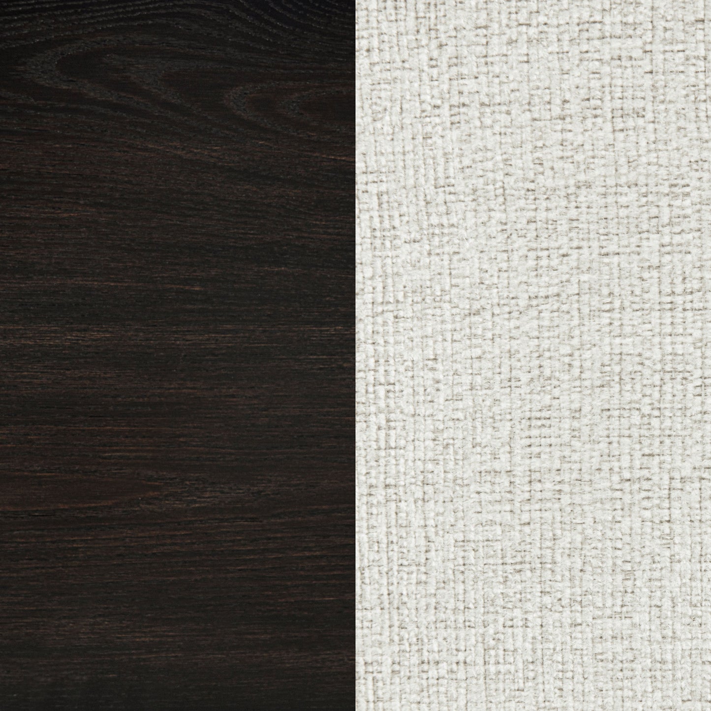 Leandro Contemporary Upholstered Dining Side Chairs (Set of 2) – Burnished Black & Cream