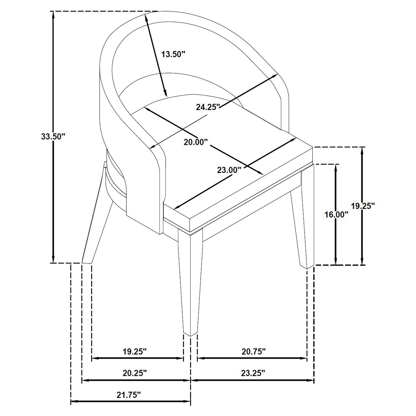 Leandro Contemporary 60" Round 7-Piece Round Dining Set – Burnished Black & Cream