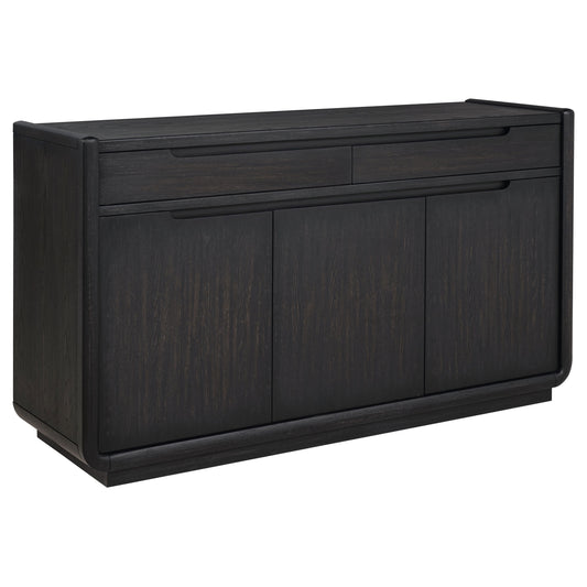 Leandro Contemporary Dining Sideboard – Burnished Black