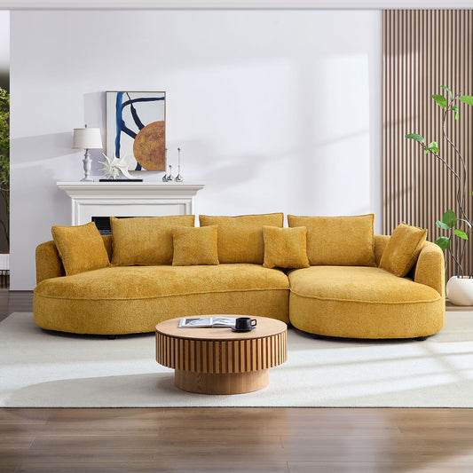 Oversized Sectional Sectional - Yellow - detail view 2