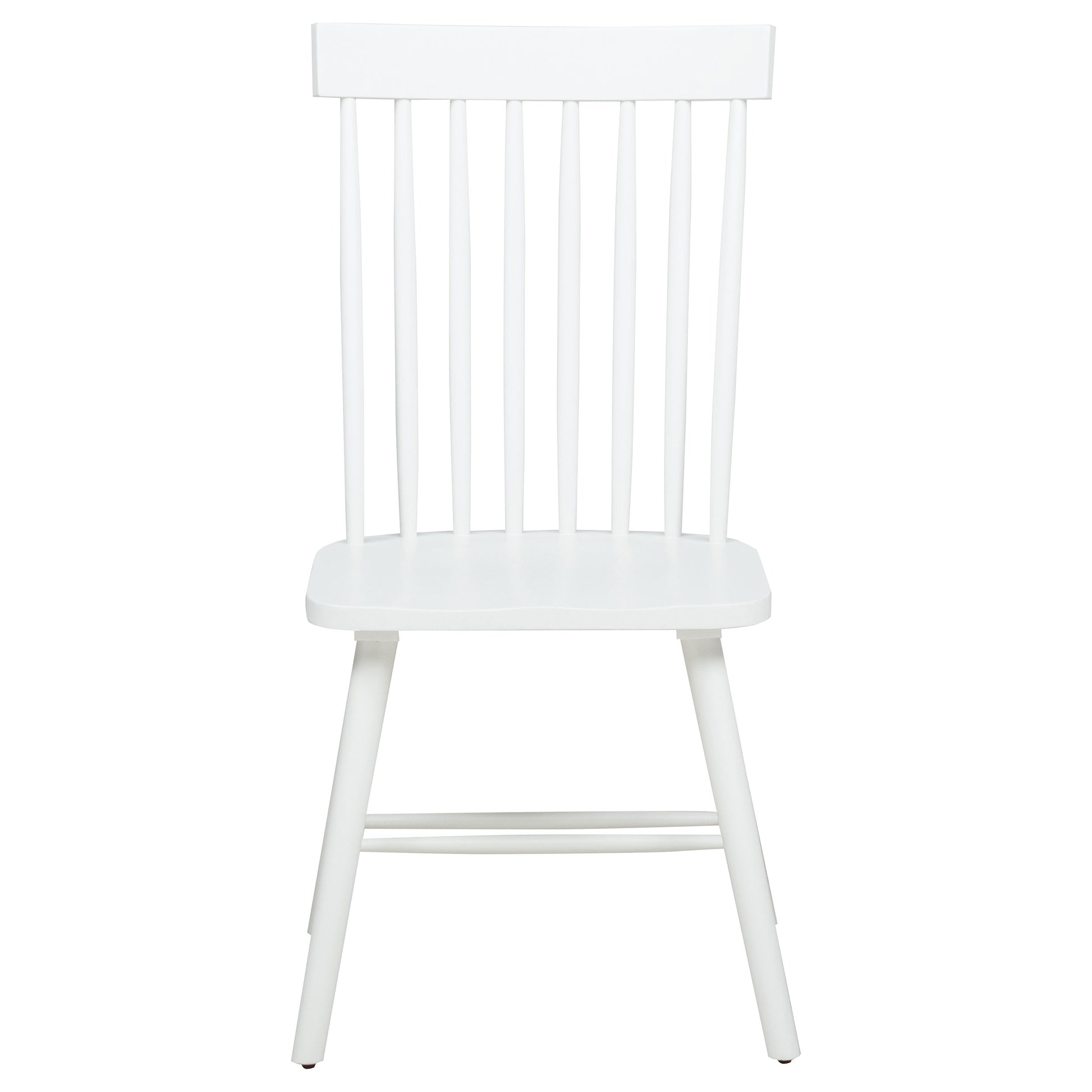 Andrews Windsor Spindle Back Dining Side Chair White (Set of 2)