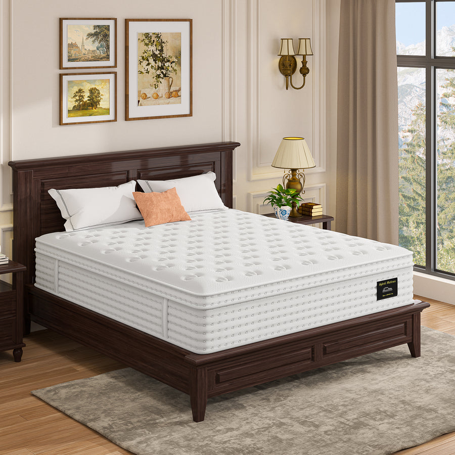 14'' Queen Hybrid Mattress - White - detail view 2