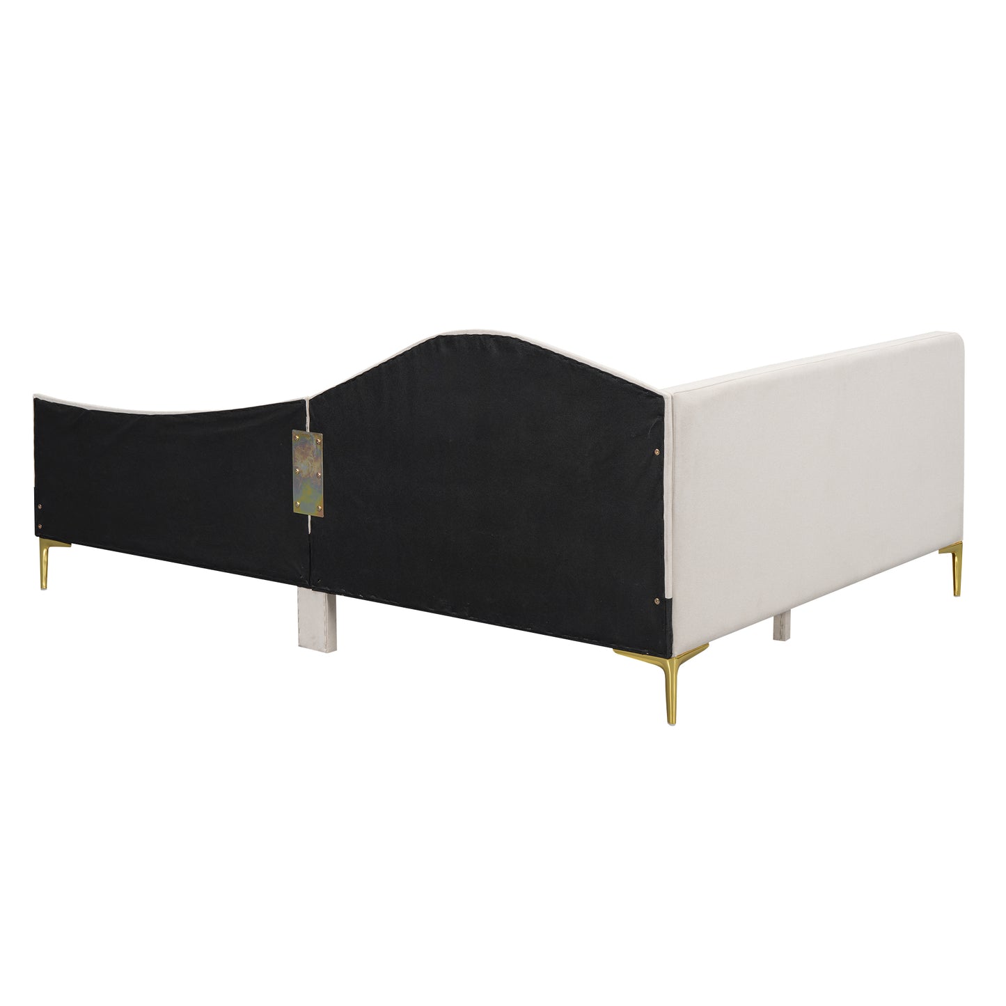 Ori Full Size Upholstered Daybed with Headboard and Armrest