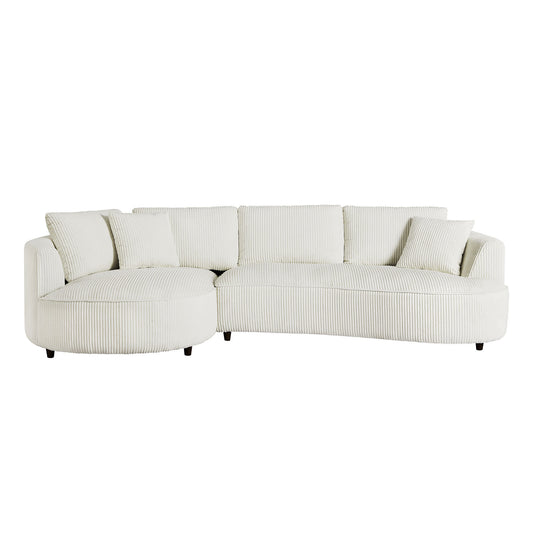 122" Oversized Sectional Sectional - White - detail view 2
