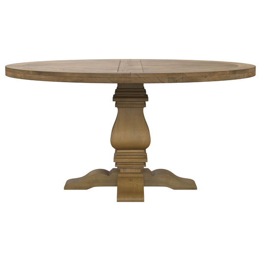 Florence 5-piece Round Dining Table Set Rustic Honey BEIGE