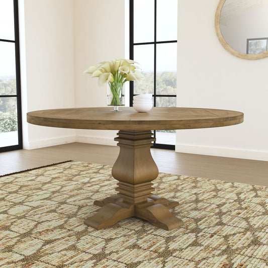 Florence 126-inch Extension Dining Table Rustic Honey