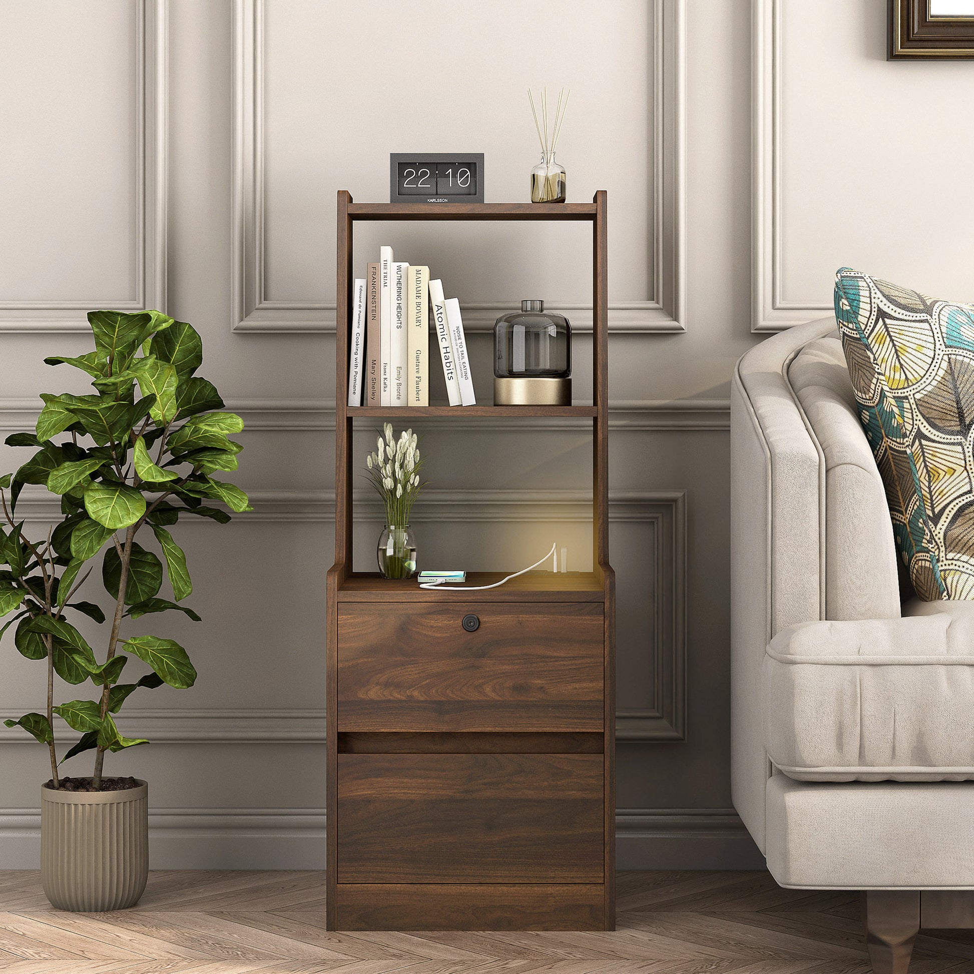 Nightstand with Charging Station - detail view 4