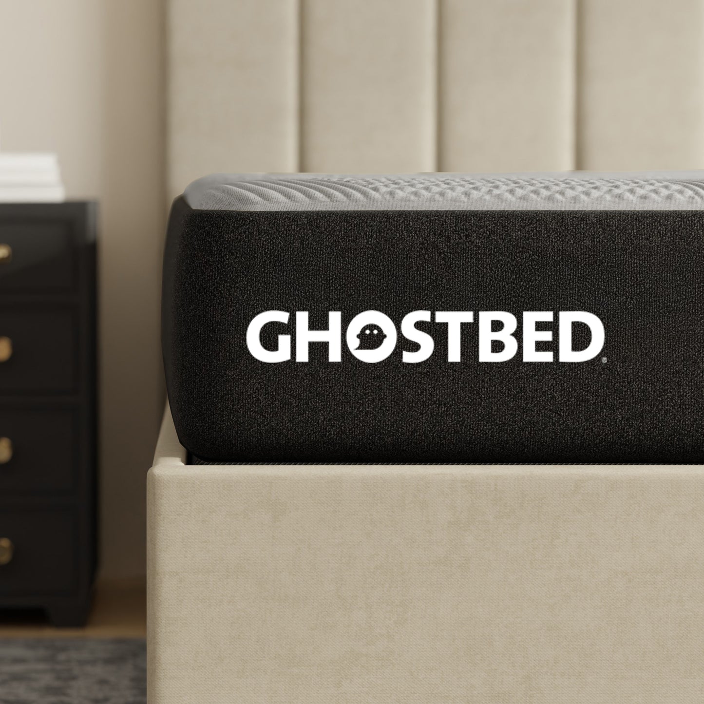 Ghostbed Essential 11' Full Foam Mattress with Cooling Gel Memory Foam and Ghostflex Support in White Foam - detail view 6