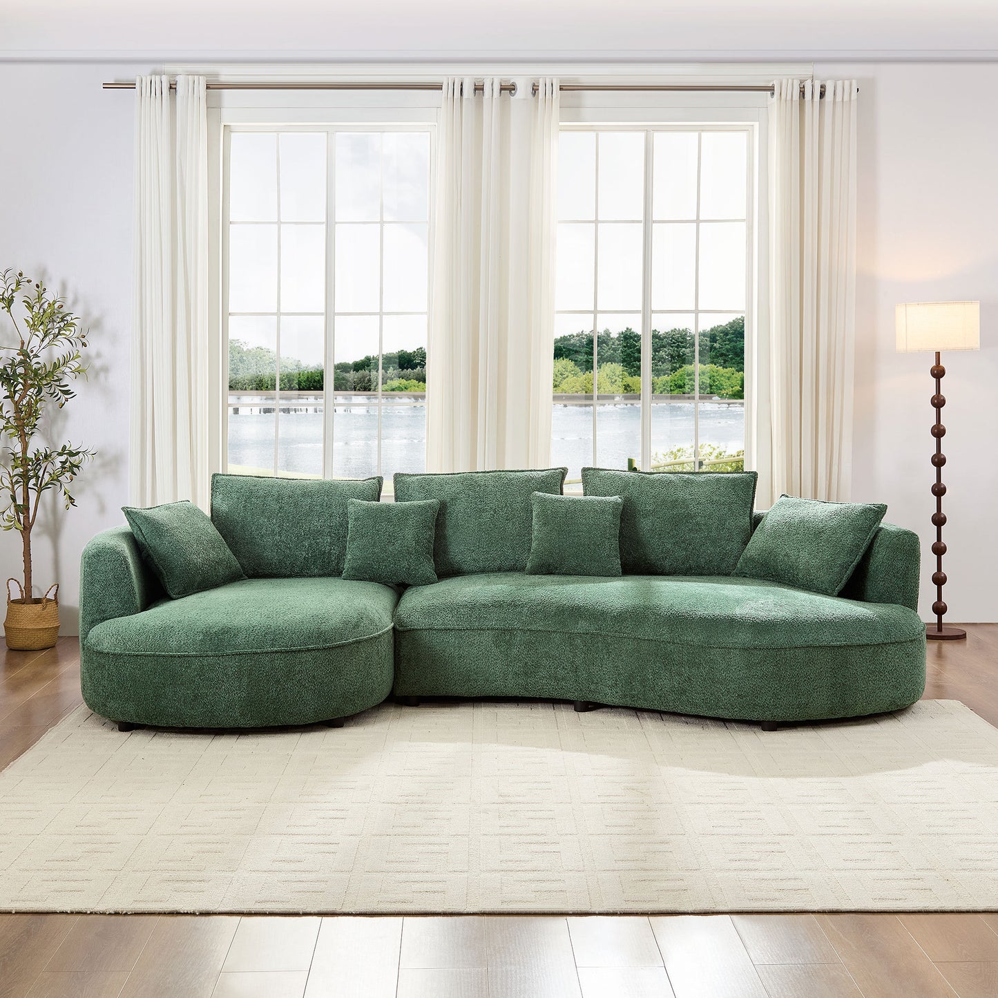 Oversized Sectional Sectional - Green - detail view 2