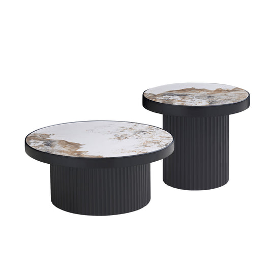 Set of 2 Coffee Table - Black - primary color shot