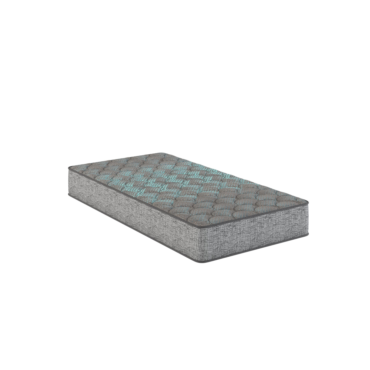 Restonic Comfort Care 13' Hybrid Mattress with Individual Pocketed Coil and Plush Comfort, Grey+Blue, Foam, Twin Extra Long
