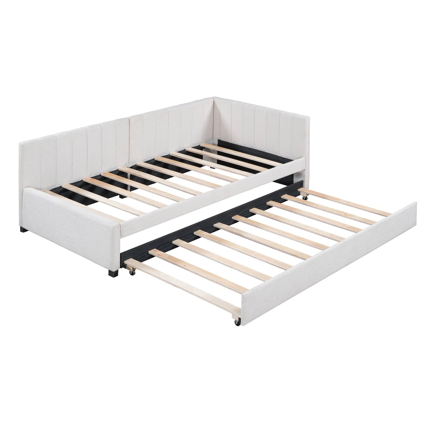 Lavinia Twin Linen Daybed with Trundle