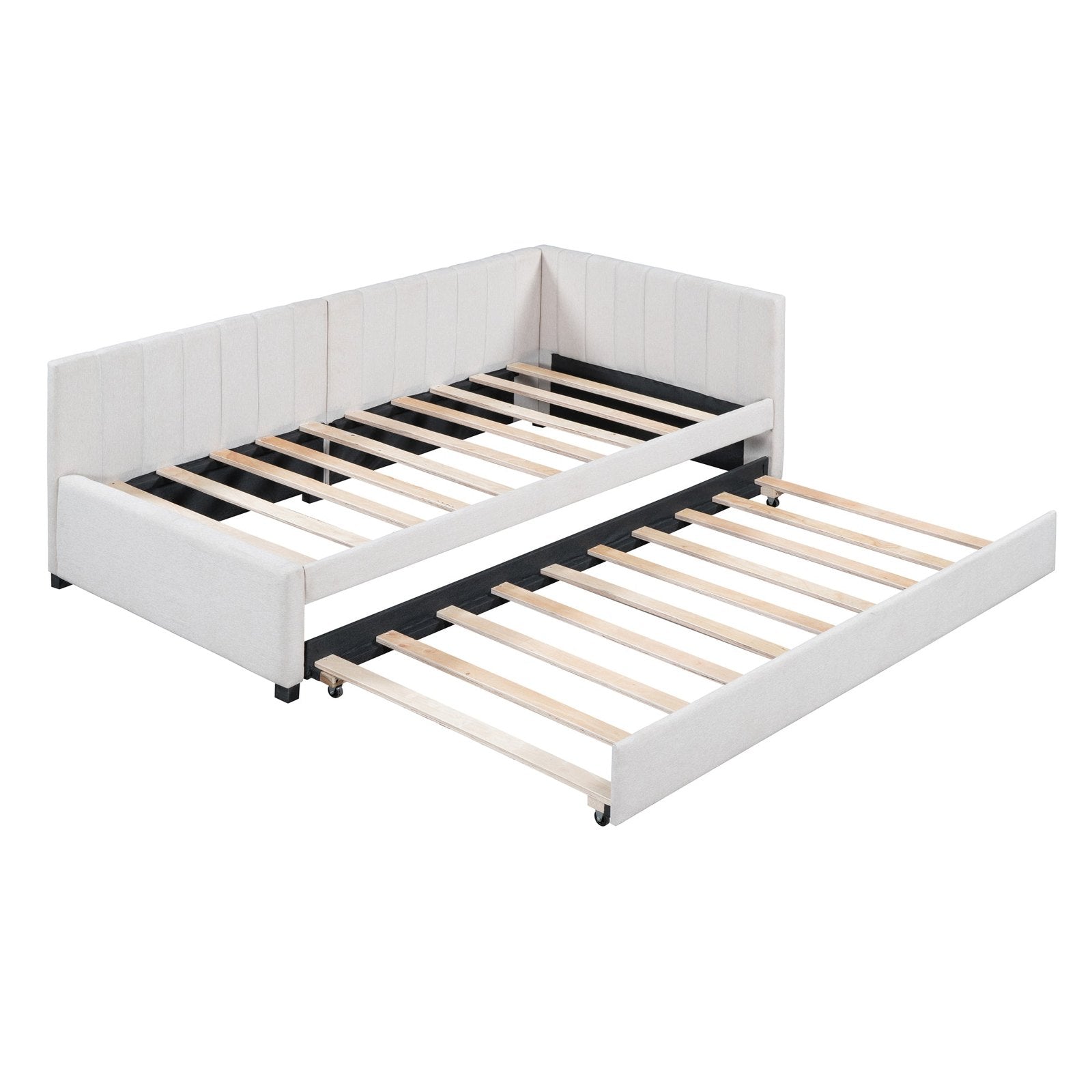 Lavinia Twin Linen Daybed with Trundle